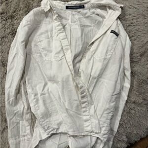 Calvin Klein Jeans Cream Button-Up Shirt